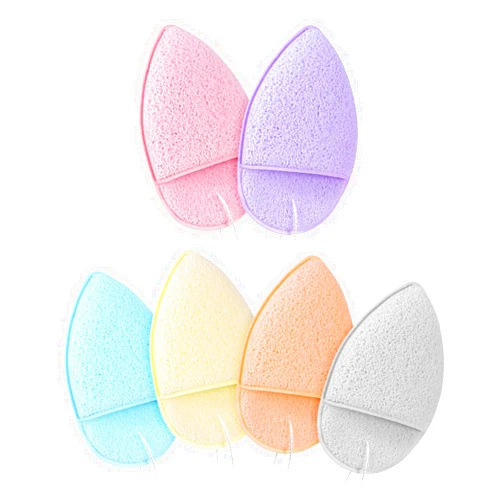 COMNICO Face Sponges for Cleansing,6 Pcs Konjac Glove Bath Sponge Gentle Exfoliating Pads for Makeup Removal Facial Sponges for Estheticians Gentle Washing Face Sponges Suitable for All Skin Types