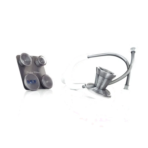 MDF Instruments MDF Metalika ProCardial Cardiology Stethoscope +MDF Pediatric and Neonatal Attachments with Clip