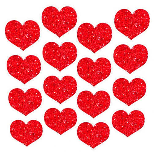 FYSUIMU 16Pcs Valentine's Day Refrigerator Magnet Red Heart Fridge Magnetic Sticker Garage Magnet for Wedding Anniversary Locker Metal Door Car Decor