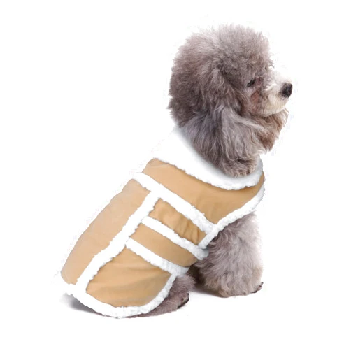 BWOGUE Small Dog Warm Winter Coat - Shearling Fleece Dog Jackets for Small to Medium Breeds Dog
