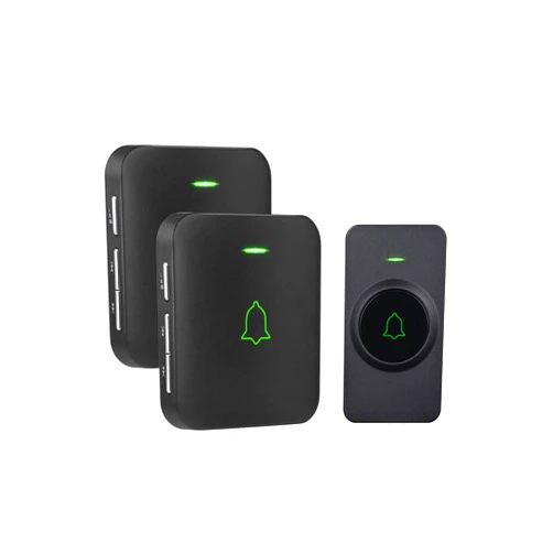 AVANTEK Wireless Door Bell, CB-12 Mini Waterproof Doorbell Chime Operating at 1000 Feet with 52 Melodies, 5 Volume Levels & LED Flash
