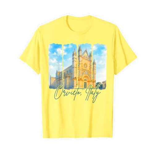 Travel To Orvieto Italy Vacation Adventure Orvieto Italy Traveling Brushstroke Orvieto Souvenir Trip T-Shirt