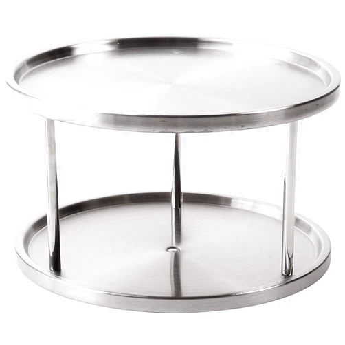 Jiallo Turntable Organizer, Standard, Silver