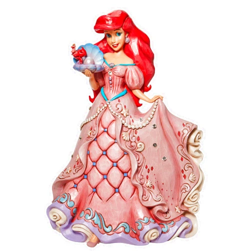 Enesco Jim Shore Disney Traditions The Little Mermaid Enchanted Princess Ariel Deluxe Figurine, 15.75 Inch, Multicolor