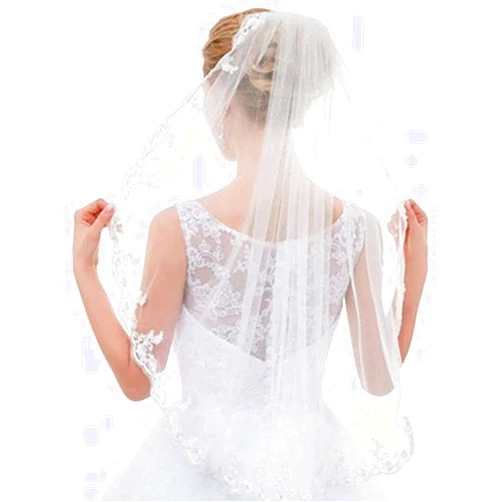NatTco crystal headdress, holiday hair accessories Bridal Wedding Veil Single Lace Wedding Veil with Comb Bridal Headdress Short Veil Wedding Headpiece