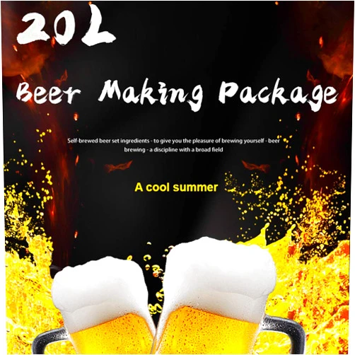 Ai-C-Dibosh 20L Beer Kit Package home brewing ingredients with beer yeast hops malt for making Belgian wheat Pale Ale Stout Amber Abbey IPA (Amber Abbey)