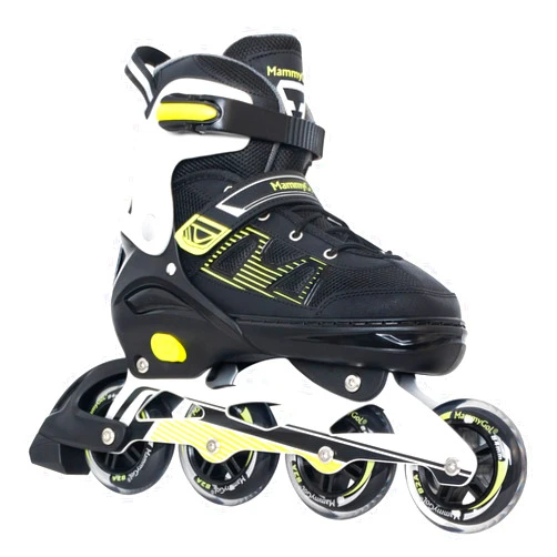 MammyGol Adult Inline Skates for Men Women, Blades Roller with Carbon Steel Bearings, TPR Brake, 3D Mesh, EVA Lining, PVC Upper | Adjustable Size for Better Fit for Skating Enthusiasts