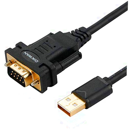 OIKWAN USB to RS232, USB Serial Adapter with FTDI Chipset,USB 2.0 to Male DB9 Serial Cable for Windows 11,10, 8, 7, Vista, XP, 2000, Linux and Mac OS(6ft)…