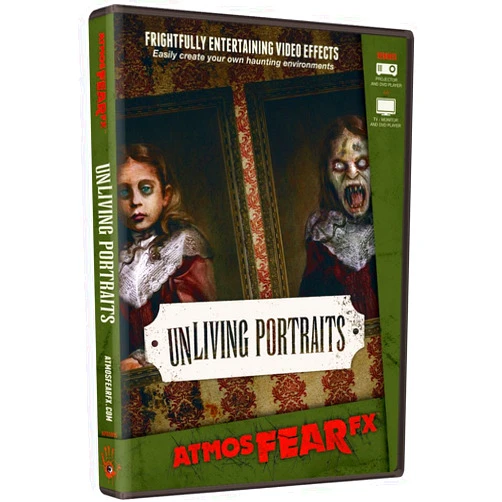 AtmosFX UnLiving Portraits Digital Decorations DVD for Halloween Holiday Projection Decorating