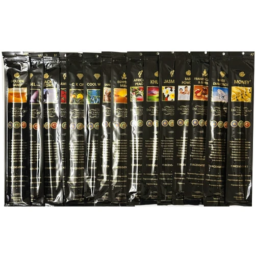 Generic Incensation Assorted Incense Sticks, Pack of 15, 180 Sticks Total, 11 Inches