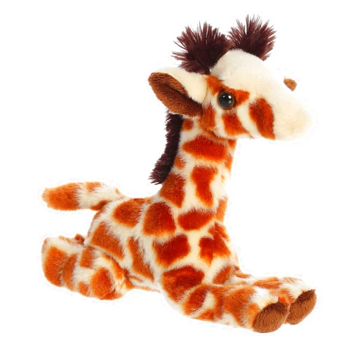 Aurora® Adorable Mini Flopsie™ Giraffe Calf Stuffed Animal - Playful Ease - Timeless Companions - Brown 8 Inches
