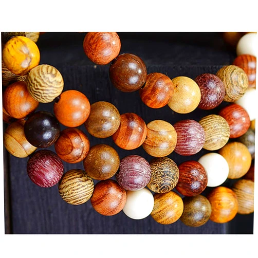 CarpenterC 200pcs 6mm Gorgeous Natural Round Polished Rosewood Loose Beads for Jewelry Making DIY Handmade Crafts