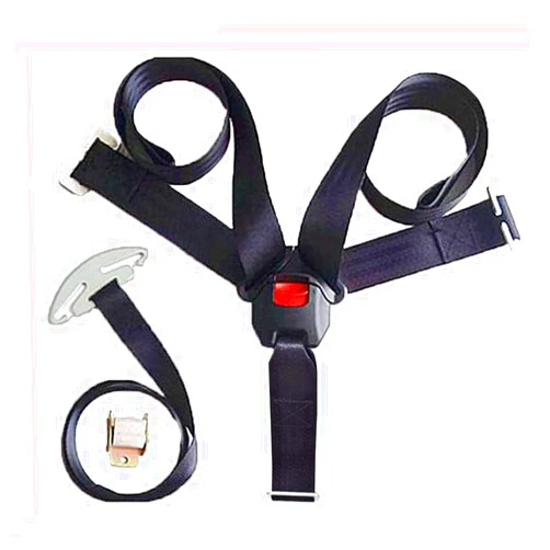 Feiteplus Universal Baby Highchair Stroller Pushchair 5pt 5 Point Safety Harness with Locking Buckle Adjustable Straps