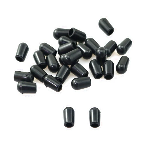 RLECS 100PCS 4mm Kitchen Sink Rack Feet Sink Rack for Bottom of Sink PVC Sink Protector PVC Sink Replacement Feet for Protective Sink Grid for Kitchen Sink Grid, Black