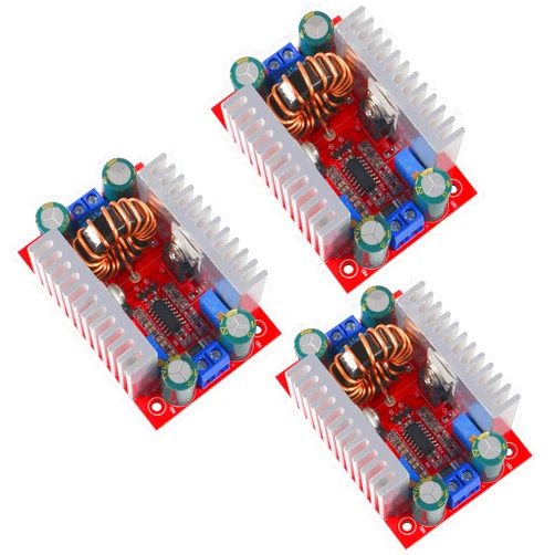 DORHEA 3Pcs 400W DC-DC Constant Current Boost Converter Step-up Power Module 15A LED Driver 8.5-50V to 10-60V Boost Power Converter Power Supply Voltage Charger Step Up Module