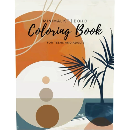 MissAmmy Publications Minimalist Boho Coloring Book for Teens & Adults:: A therapeutic coloring journey | Relaxation and Stress Relief