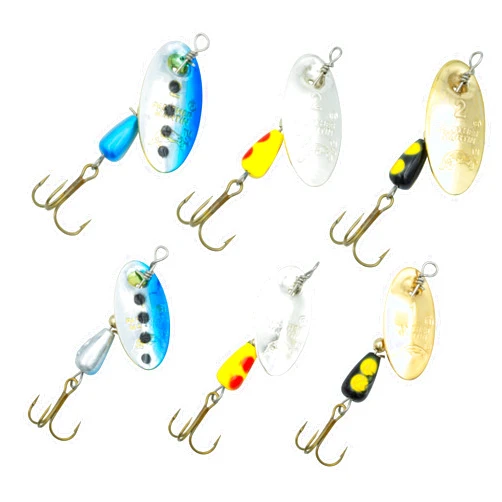 Panther Martin Fishing Lures 6-Pack All Time Greatest Fish Catcher World Famous Spinning Lures in Value Kit Spinners for Trout, Salmon, Panfish, Bass, Crappie & Perch.