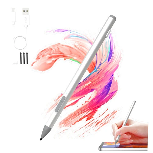 Rytaki Pro Microsoft Surface Pen - Surface Pro 11/10/9/8/7/6/5/4/3/X/Surface 3, Surface Go 4/3/2/1, Surface Laptop/Studio/Book 4/3/2/1 Stylus Pen, with Palm Rejection and Rechargeable, 4096 Pressure Sensitivity