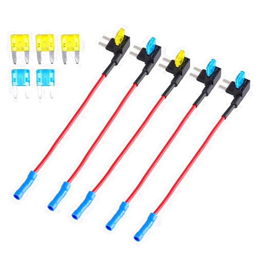 Generic 15 Pcs of Car Add-a-circuit Fuse TAP Adapter Set, Mini ATM APM 15 20 AMP