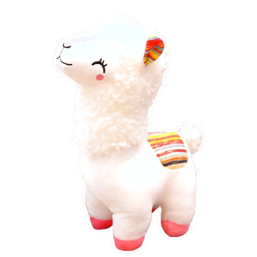 COSGOO Plush Alpaca Stuffed Animal, Cute Alpaca Plush Doll Toys. Fluffy Alpaca Plushies, Plushie Llama Stuffed Animal Gift for Kids and Lovers in Christmas, Birthday, Valentine's Day...(White)
