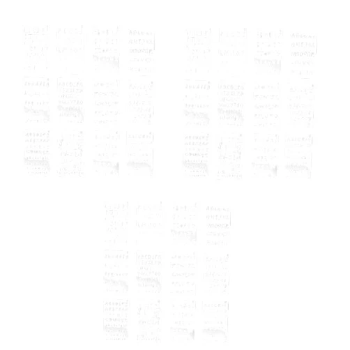 NUOBESTY 36 Sheets Calligraphy Stencil Bookmark Stencil Stencils for Painting Yesweety Letters and Numbers