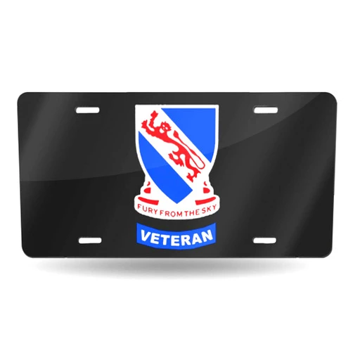 Rainy's WAZZ CHUD 508th Airborne Infantry Regiment Veteran Novelty License Plate Decorative Car Front License Plate Vanity Tag Aluminum Car Plate 6