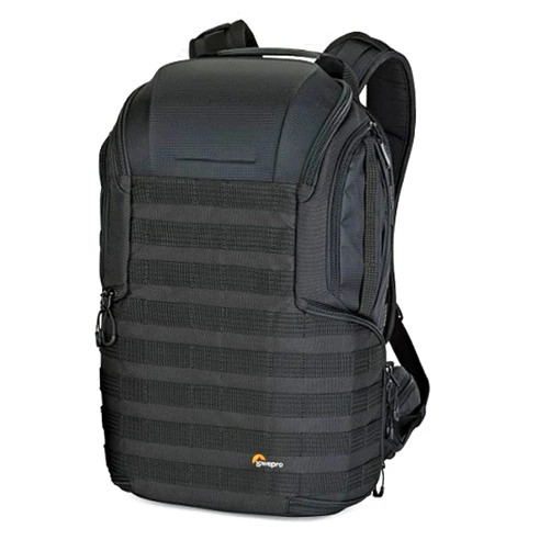 Lowepro ProTactic BP 450 AW 2 Pro 25L Comfortable Recycled and Solution-Dyed Fabrics Modular Backpack with CradleFit Pocket, All Weather Cover, and Utility Waist Belt (Black)