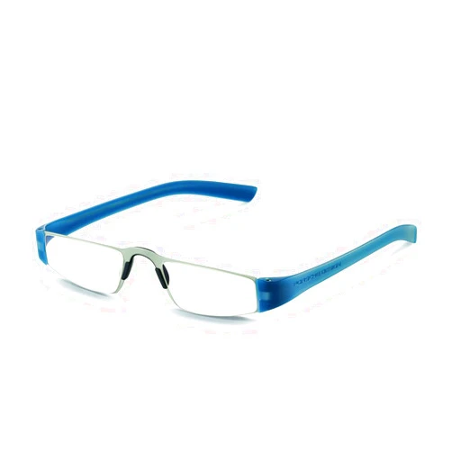 Porsche Design P8801 Iconic Reading glasses (N - Silver , Blue, 2.5, multiplier_x)