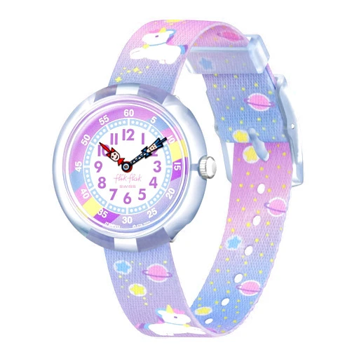Flik Flak Unisex Kids Casual Pink Bio-sourced Quartz Watch CUDDLY UNICORN