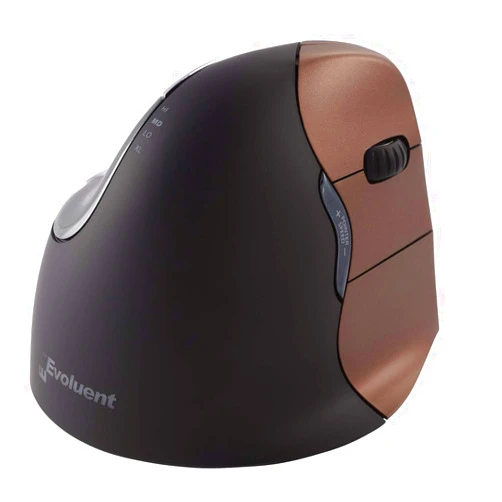 Evoluent VM4SW VerticalMouse 4 Right Hand Ergonomic Mouse with Wireless Connection (Small Size)