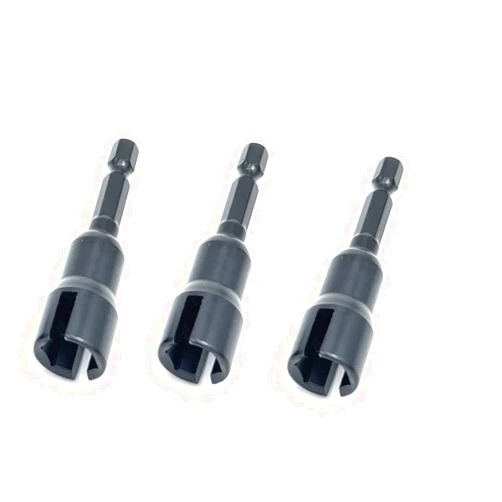 PANOVOS (3pc) Power Wing Nut Driver Set,Slot Wing nuts Drill Bit Socket Wrenches Tools Set,1/4