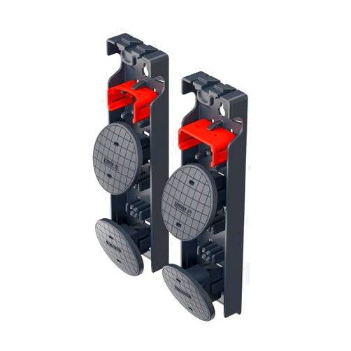 Hailo EasyClix Garden Size L | Interchangeable foot set for Hailo stepladders | Easy and quick to change | Secure standing on soft surfaces, such as lawn or sand | No sinking in | Wide foot Black Size 