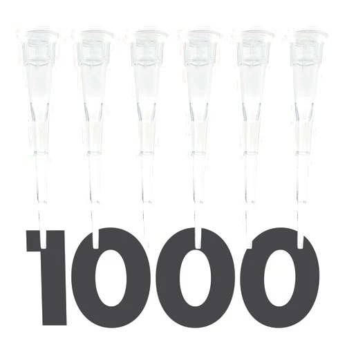 Kashi Scientific 10uL Pipette Tips, Kashi Scientific Universal Non-Filter Tips for Pipette 10 uL, Sterile Bulk Pipette Tips with Clear Graduation, 10uL Pipet Tips, Low Binding, DNase RNase Free, 1000 Tips/Bag - Clear