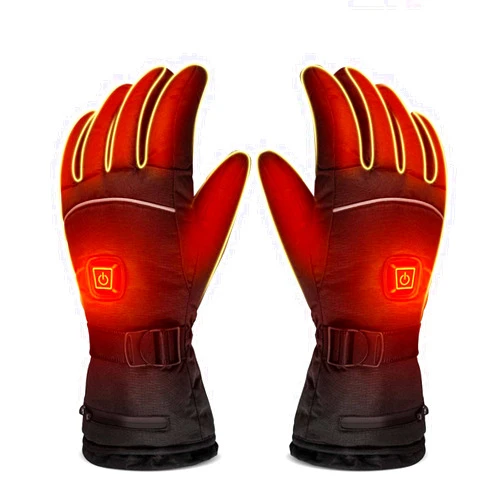 WEALTHY73 Motorcycle Riding Heating Gloves Three-Speed Thermostat Smart Touch Screen Electric Heating Cold-Proof Warm Ski Thickening Gloves