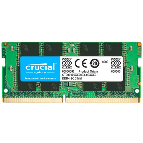 Crucial 16GB Single DDR4 2666 MT/s (PC4-21300) DR X8 SODIMM 260-Pin Memory - CT16G4SFD8266