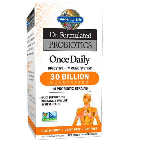 Garden of Life - Dr. Formulated Probiotics Once Daily - 30 Vegeterian Capsules