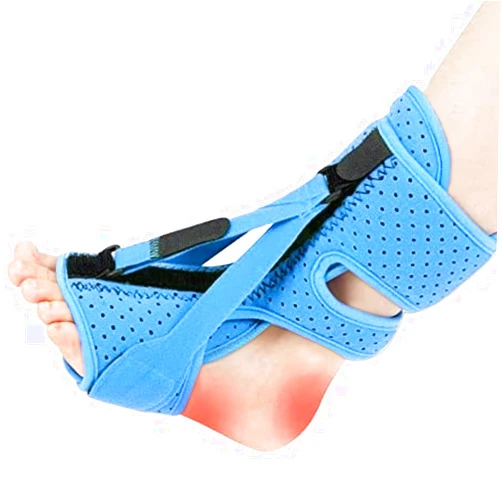 ANSUSIC Plantar Fasciitis Night Splint-Upgrade 3 Adjustable Planters Facetious Relief Brace,Plantar Fasciitis Relief Women Men Straps,Support Relief Foot Drop Achilles Tendonitis Day Night(Blue-1PC)