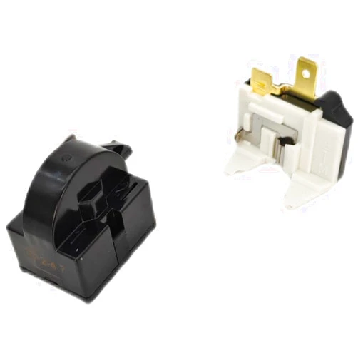 Long Term Compressor 4.7 Ohm 1-Pin PTC Starter/Start Relay and Overload Kit Compatible with Mini Fridges, Compact Refrigerators, Beverage & Wine/Beer Coolers, Deep Freezers, Beer/Wine Refrigerators