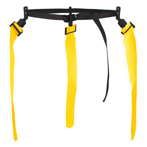 Champro Quick-Down Pop Football Flag Belt with 3 Gold Flags, 12 Pack