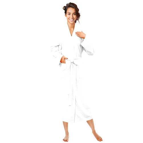 PAVILIA Women Waffle Knit Kimono Robe, Soft Cozy Breathable Lightweight Long Bathrobe with Side Pockets for Shower Spa House