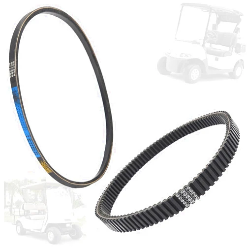 TUNTROL Starter/Generator & Drive Belt Kit fit for EZGO 2008+ RXV, TXT, Workhorse Golf Carts with Kawasaki engine, 606136 & 606138