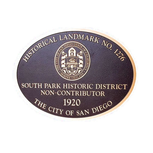 Chuck Peterson Designs Historic Home Plaque Solid Bronze Custom Personalized Made in U.S.A.