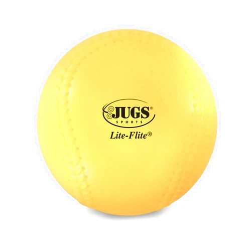 Jugs Lite-Flite Baseballs (One Dozen) , Optic Yellow , 9-inch