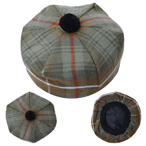 Agile Dragon Highland Scottish Kilt Tam O' Shanter Acrylic Wool Tammy Hat/Cap One Size Various Tartans