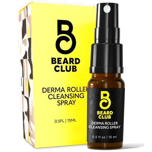 The Beard Club Derma Roller Cleansing Spray - Clean and Prolong Derma Roller Life - 0.5oz