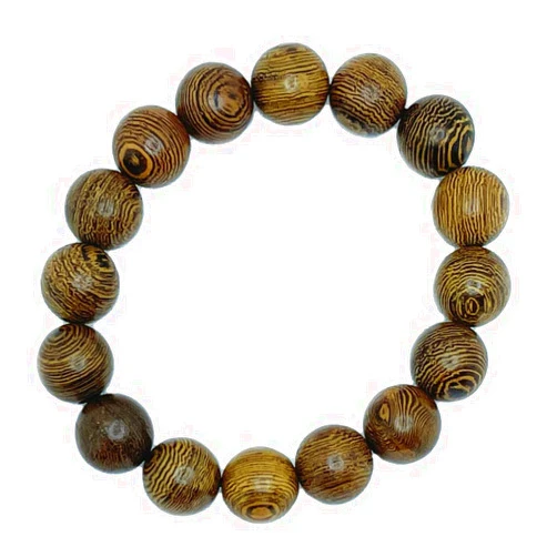 IFIX Cross IFIX 12mm Natural Wood Bead Bracelets Wooden Bead Bracelets 7.8