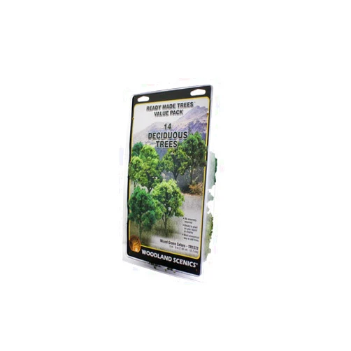 Kato Woodland Scenics TR1572 Mix Green Decid Trees 3-5 (14) WOOU9572