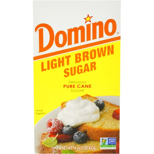 Domino Premium Pure Cane Light Brown Sugar, 1 lb