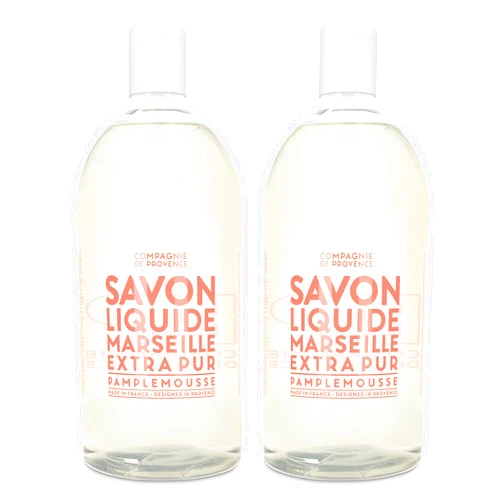 La Compagnie de Provence Compagnie de Provence Savon de Marseille Extra Pure Liquid Soap - Pink Grapefruit - Bulk 67.6 Fl Oz Plastic Bottle Refill