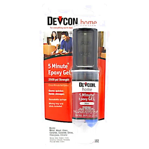 Devcon (21045-6PK) 5-Minute Epoxy Gel - 25 ml Dev-Tube, (Pack of 6)